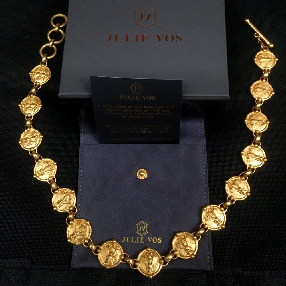 Julie Vos Bee Link Necklace